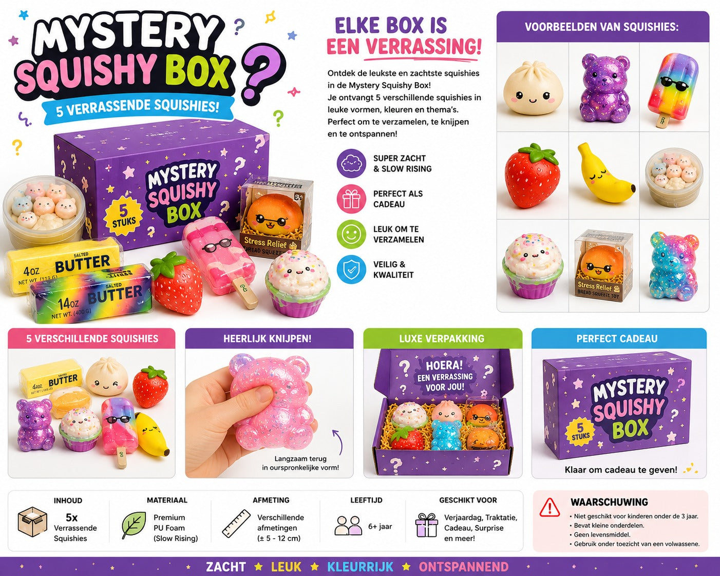 Squishy Mystery Box 5x